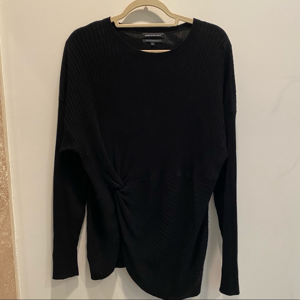 Something Navy Knot Detail Pullover - image 2